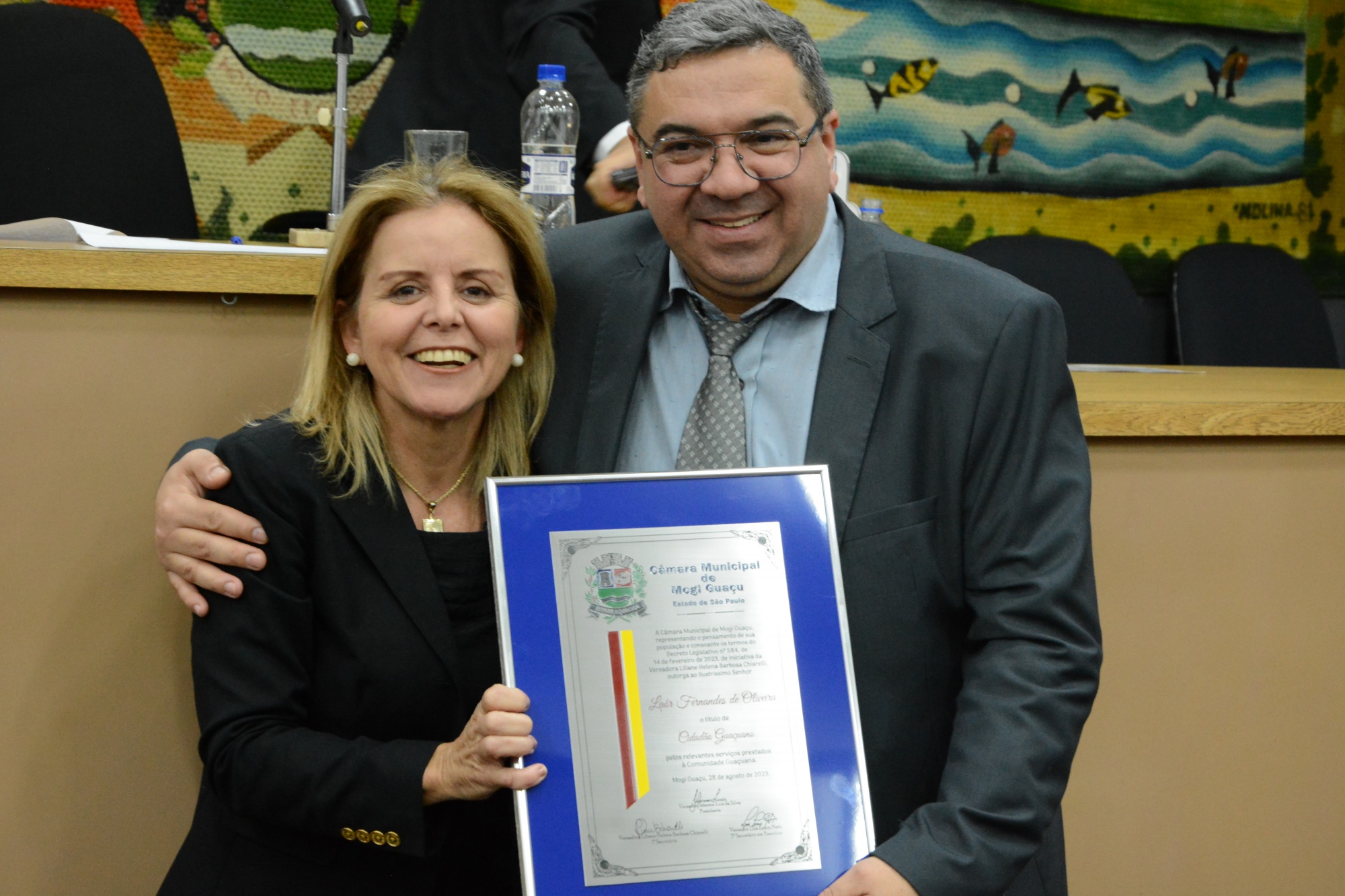 Diretor do Sesi Mogi Guaçu, Laôr Fernandes de Oliveira, recebe o título de ‘Cidadão Guaçuano’