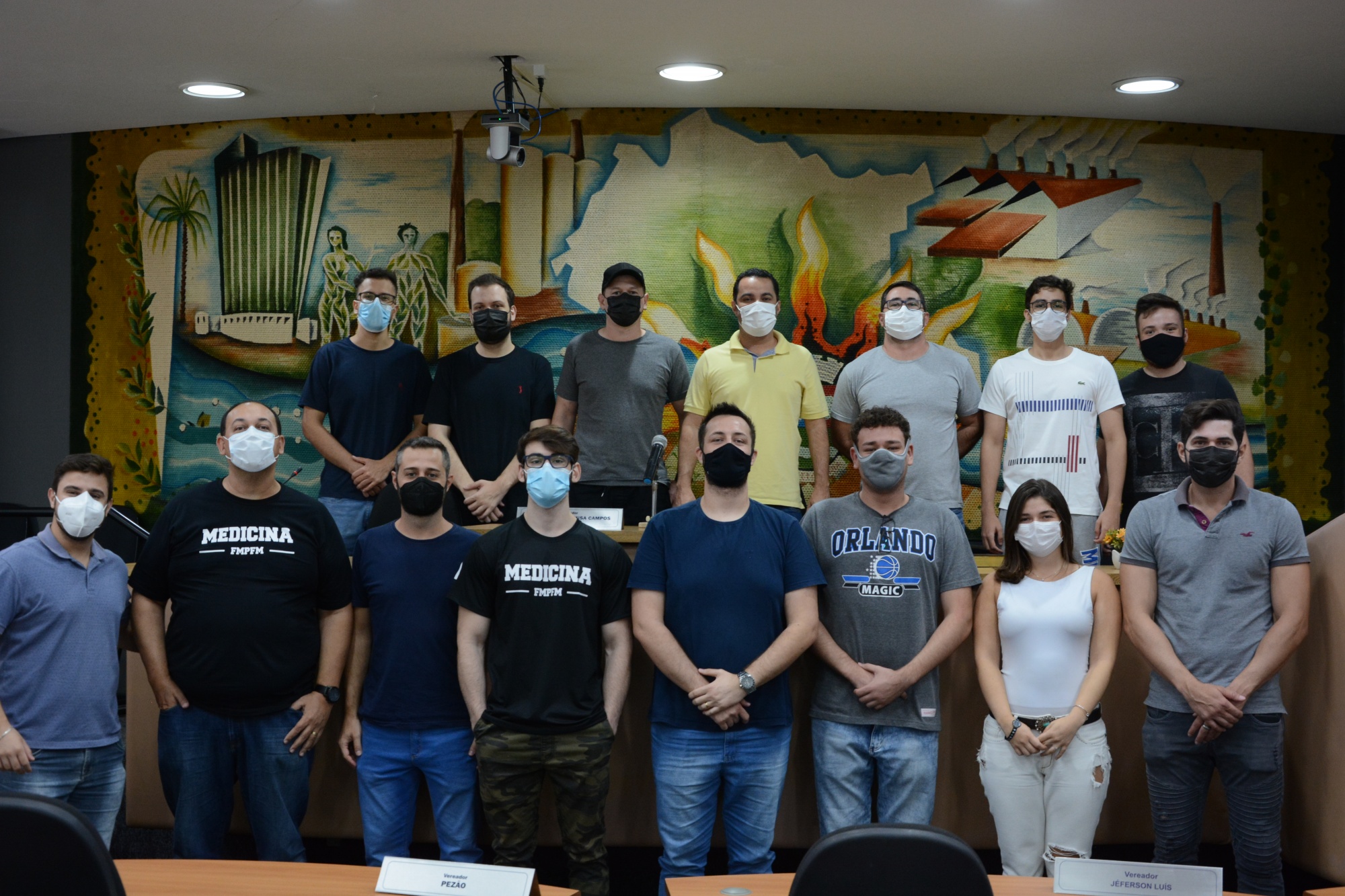 Alunos do curso de medicina da Franco Montoro visitam a Câmara Municipal