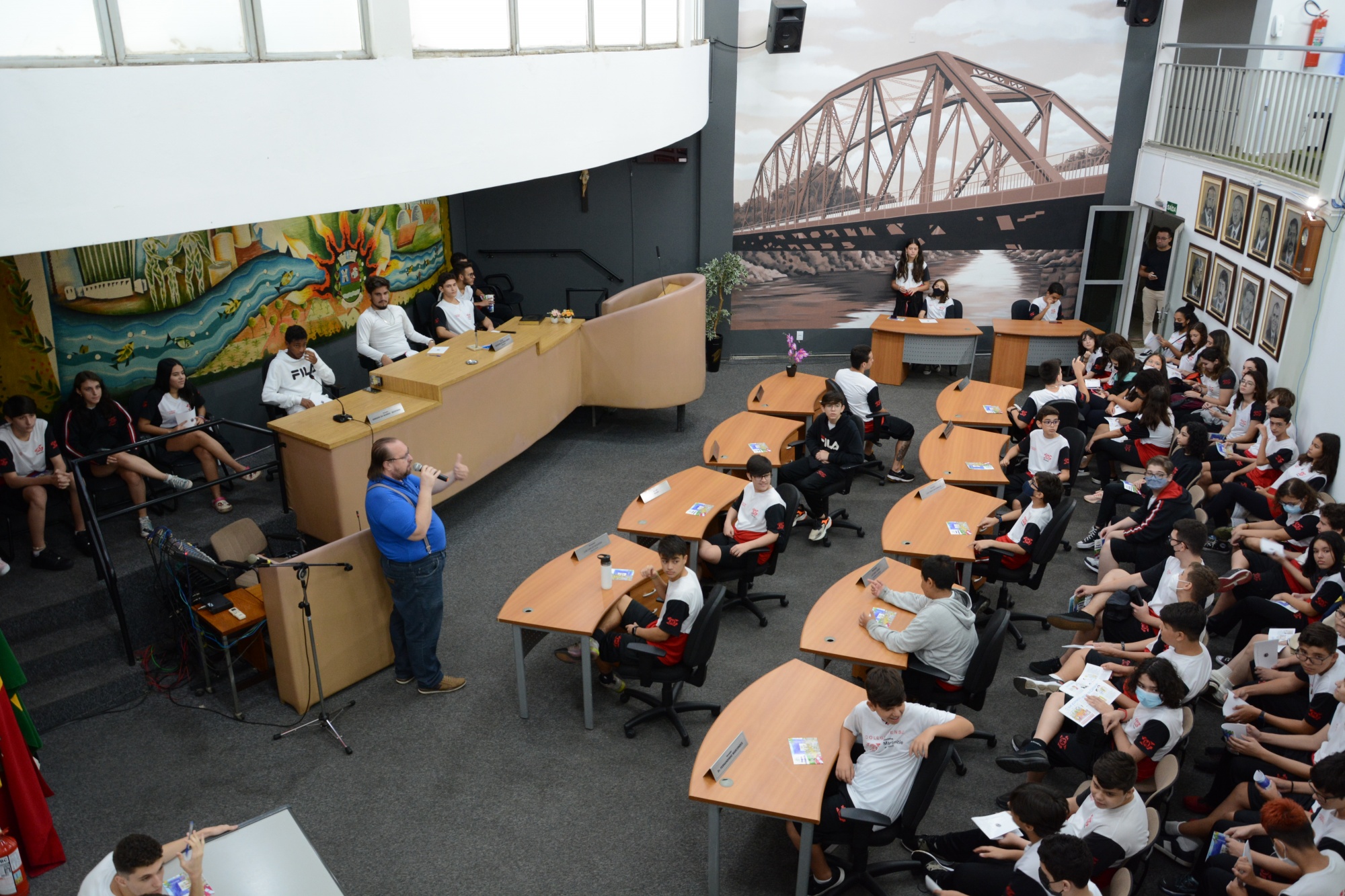 Projeto Cidadania recebe alunos do Colégio Pense - Mackenzie