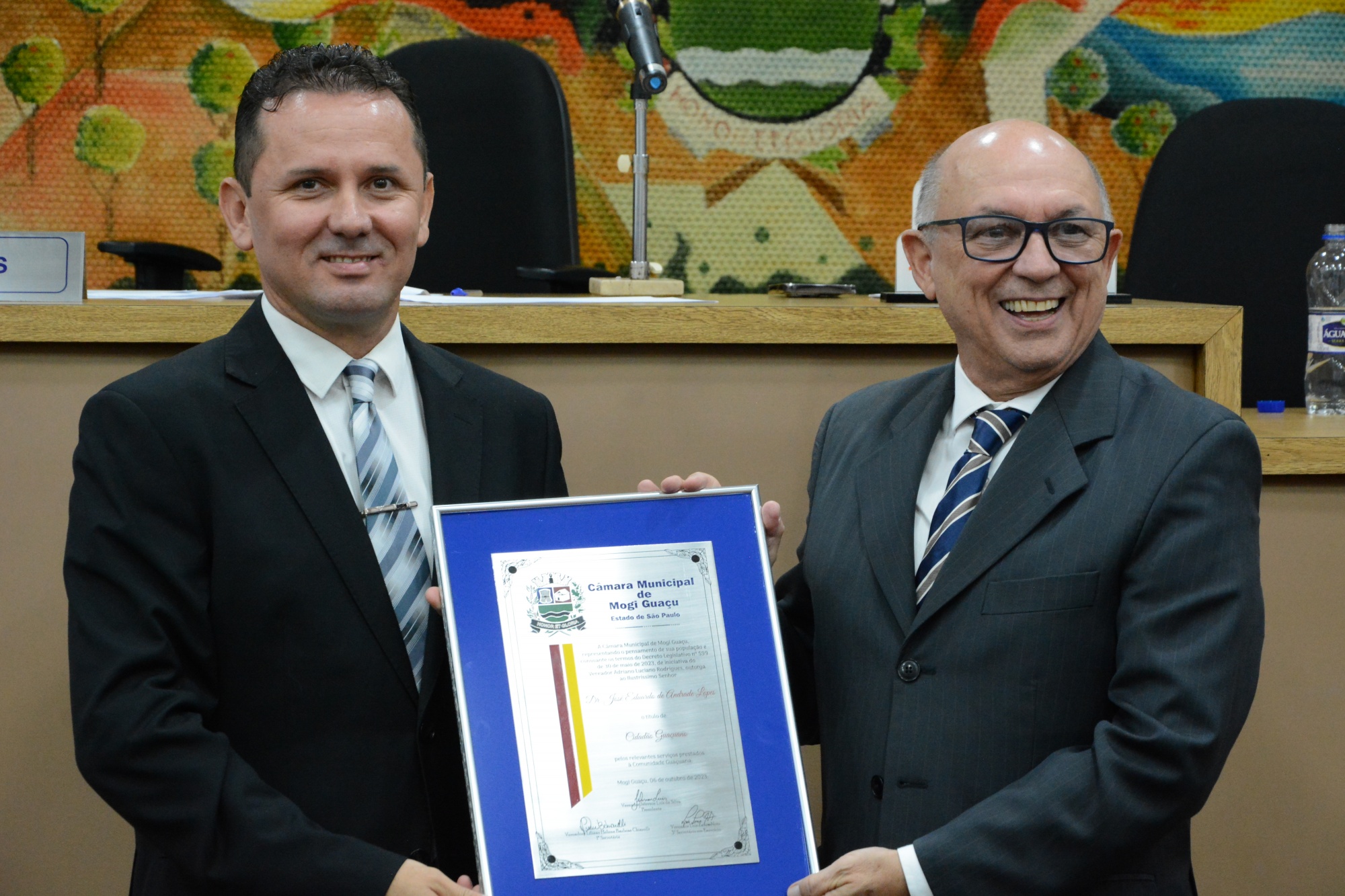 José Eduardo de Andrade Lopes é o mais novo ‘Cidadão Guaçuano’